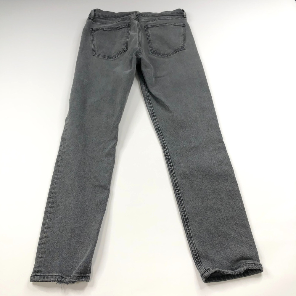 AGOLDE Nico High Rise 27 (Fits 28W 26L) Button Fly Denim Jeans Gray A093B
